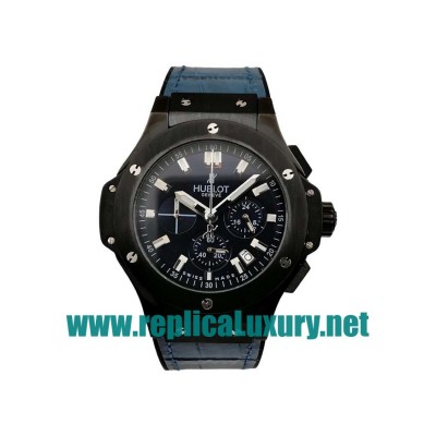 Men Black Ceramic Hublot Big Bang 301.CI.5190.GR 44MM Blue Dials Replica Watches UK