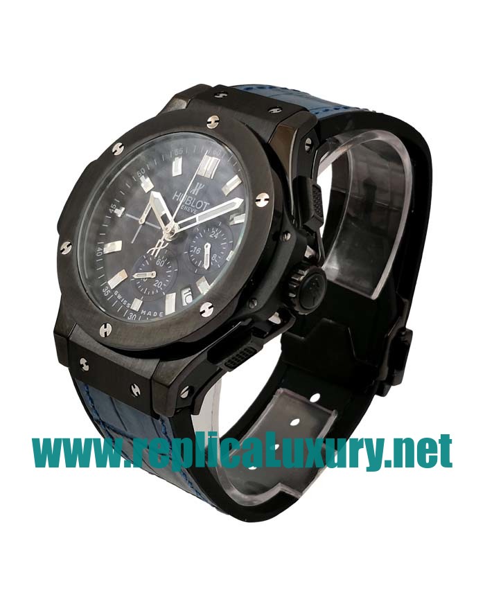 Men Black Ceramic Hublot Big Bang 301.CI.5190.GR 44MM Blue Dials Replica Watches UK