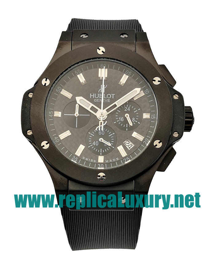 Men Black Ceramic Hublot Big Bang 301.CI.1770.RX 44MM Black Carbon Dials Replica Watches UK