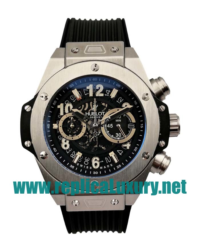 Men Steel Hublot Big Bang 411.NX.1170.RX 44MM Black Dials Replica Watches UK