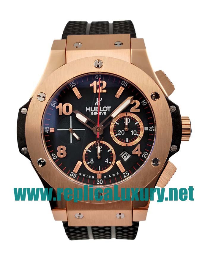 Men Rose Gold Hublot Big Bang 301.PX.130.RX 42.5MM Black Dials Replica Watches UK