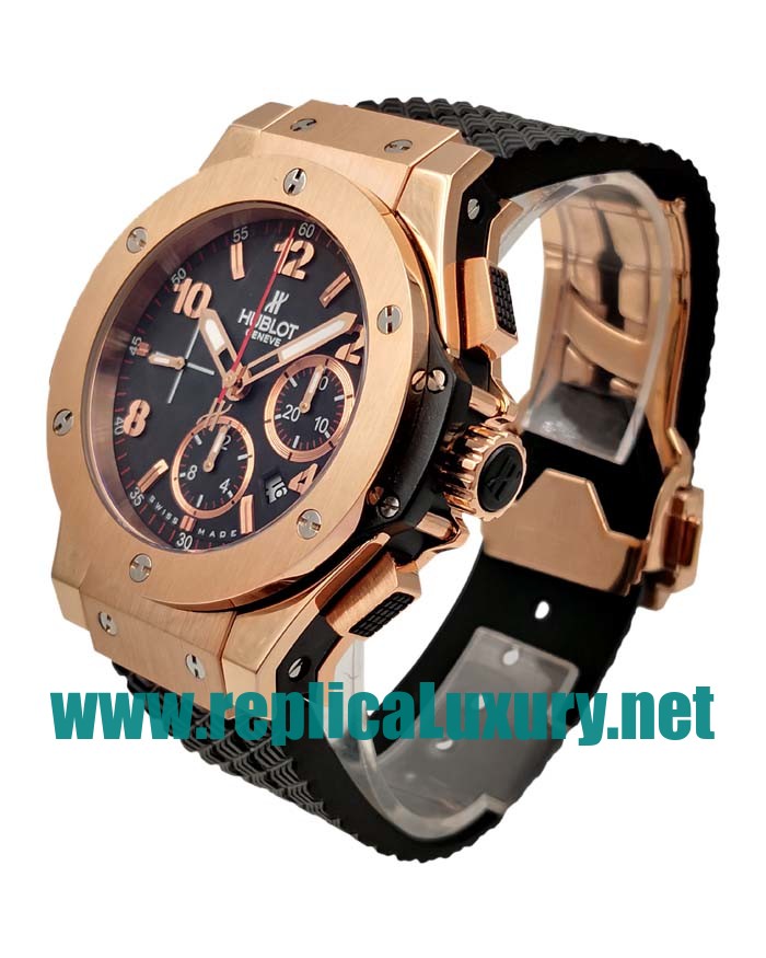 Men Rose Gold Hublot Big Bang 301.PX.130.RX 42.5MM Black Dials Replica Watches UK